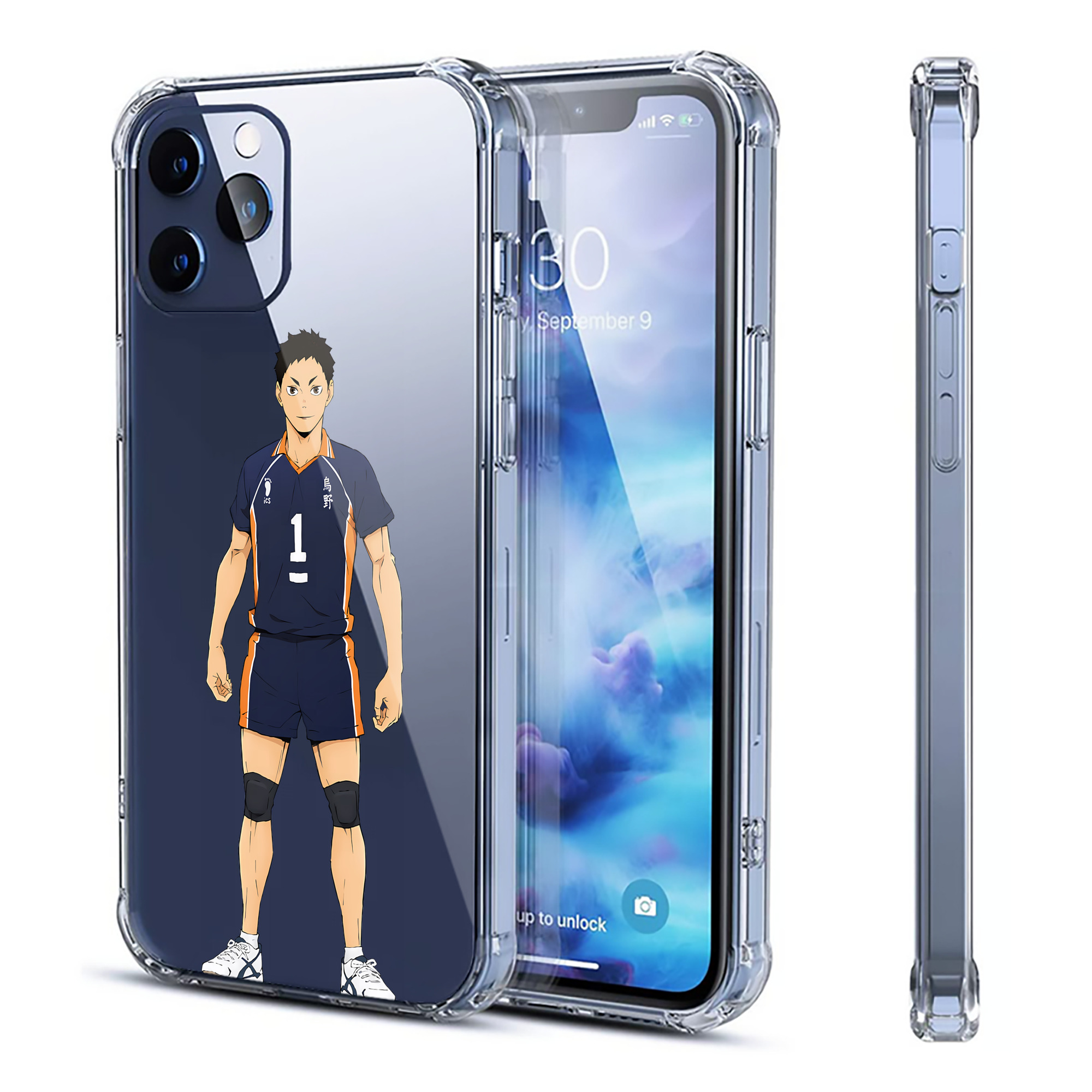 （画像用） ハイキュー!! Haikyu!! 【iPhone 12シリーズ対応】透明スマホケース（クリアソフトケース）